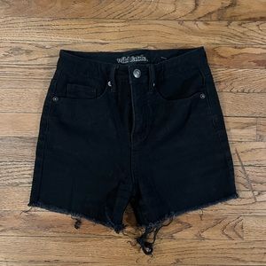 Black highwaisted shorts